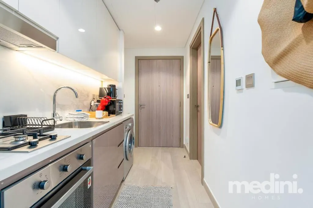 12Min From Burj Khalifa - Studio - Azizi Riviera Dubai 0*,